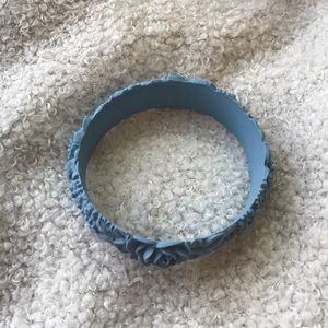Obag Jewelry - Obag light blue floral rose silicone bracelet Obag Jewelry - Obag light blue floral rose silicone bracelet